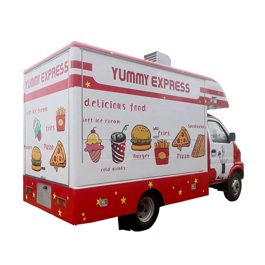 Mobile Street Fast Food Trucks for Selling Breakfast/Snack/Ice Cream on The Street